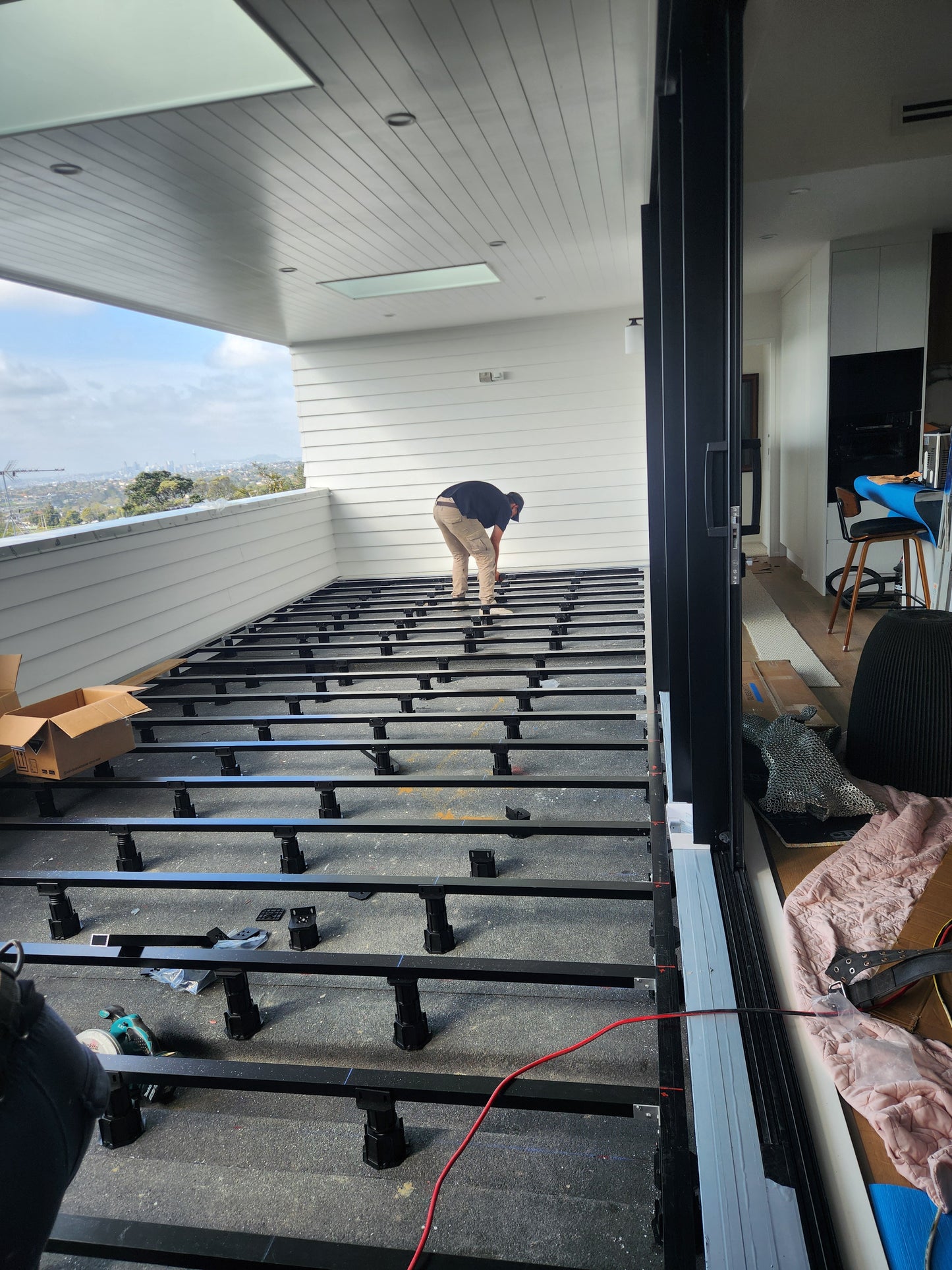 Aluminium Framed pedestal deck Auckland  and Anchorjak adjustable pedestals