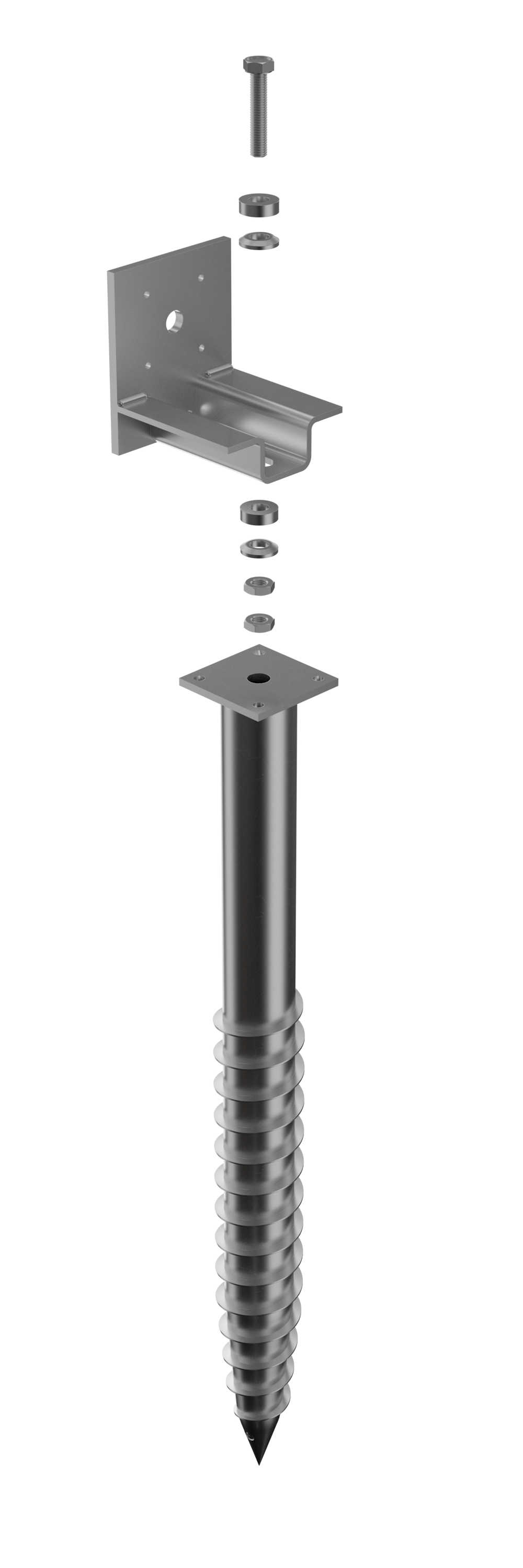 Ground screw - Ball & Socket pack