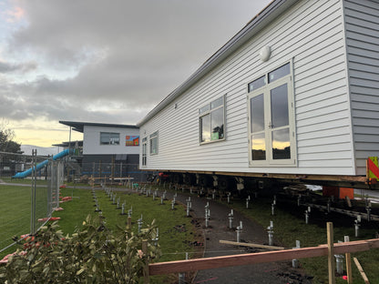 Auckland Classroom built on J Vice Ground screw Foundation.