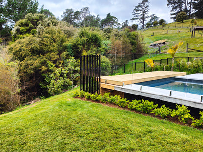 ground screw with fencing attached removes the need for concrete footings